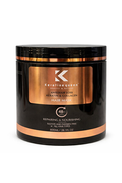 Keratine queen Keratin Queen Mască de Păr Anti-Cădere cu Keratină și Colagen ...