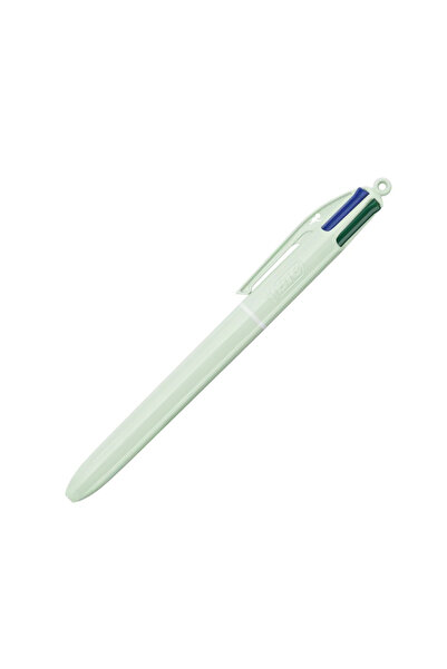 Bic 4 Colours Mineral Tones Pastel Su Yeşil Gövdeli 4 Renkli Tükenmez Kalem