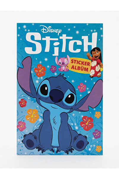 DoviCo Stitch Sticker Albüm Çocuklar İçin Çıkartma Kitabı Renkli Baskı Eğlenc...