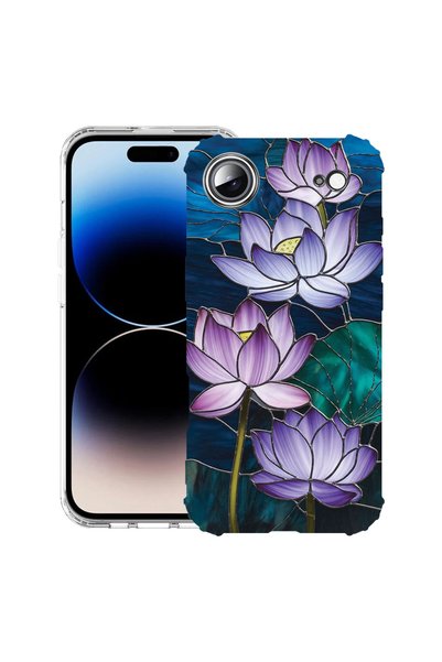 bestcase Противоударен калъф Husă за Apple iPhone 17 Air, Флорален - Витражен...