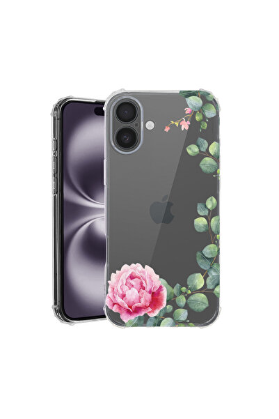bestcase Husă Antișoc pentru Apple iPhone 16, Florală - Camelie Minimalistă, ...