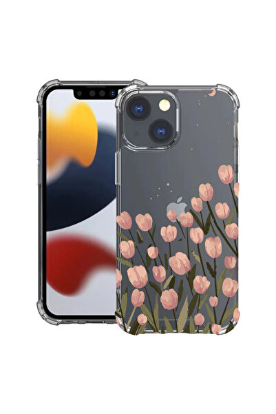 bestcase Husă Antișoc pentru Apple iPhone 13, Florală - Lalea Pastel, 1118436...