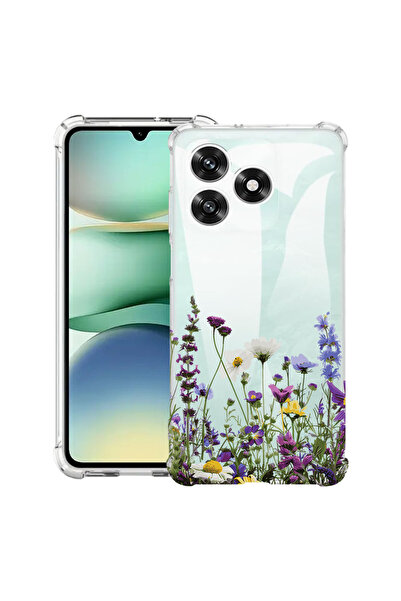 bestcase Husă Antișoc pentru Honor X5c Plus / X5c, Florală - Flori sălbatice,...