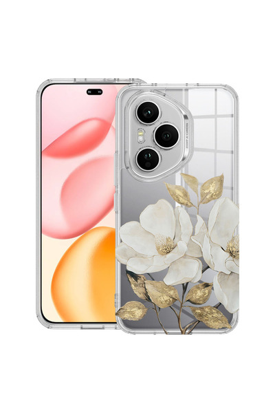 bestcase Husă Antișoc pentru Honor 400 Pro, Florală - Camelie Aurie, 2059641 ...