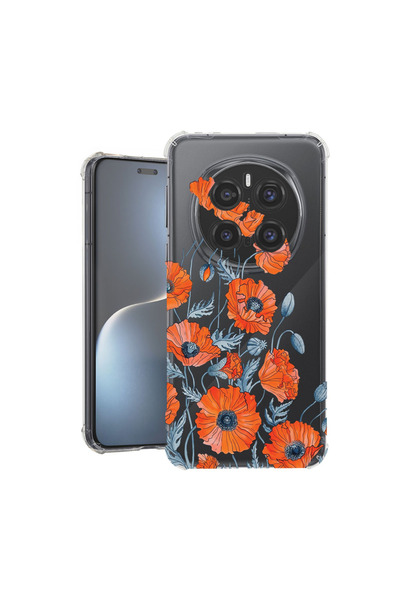 bestcase Αντικραδασμική Θήκη για Honor Magic7 Pro, Φλοράλ - Μινιμαλιστικό Παπ...