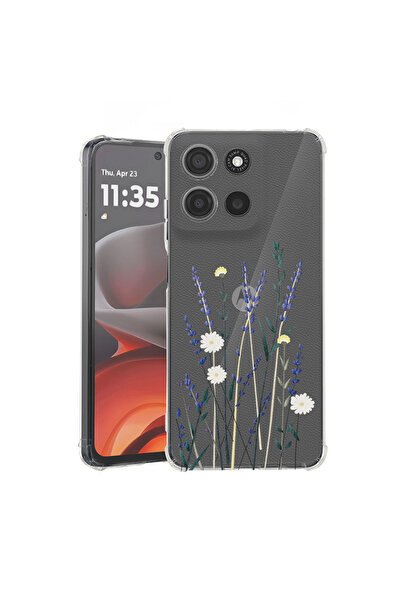 bestcase Husă Antișoc pentru Motorola Moto G86 Power, Floral - Minimalist Lev...
