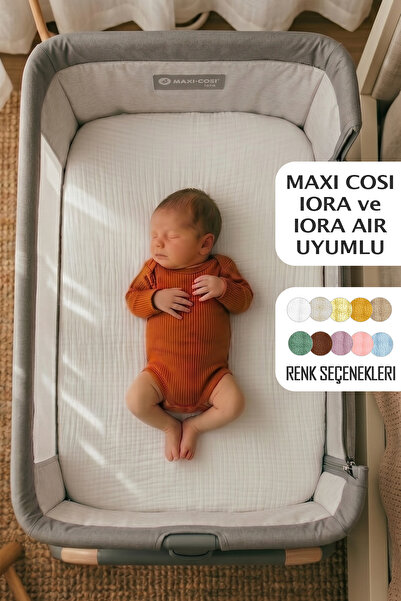 Soho Organics Maxi Cosi Iora ve Iora Air Uyumlu (OVAL) Lastikli Çarşaf - Müsl...