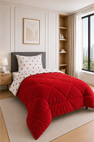 Binna Home Puffy Pamuklu Desenli Çift Taraflı Welsoft 155 x 215 Cm Tek Kişili...