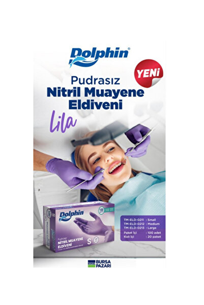 MOONFER LİLA Nitril Muayene Eldiveni 100’adet S BEDEN