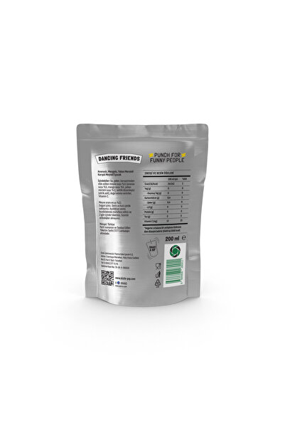 SIZZLE-POP Dancıng Frıends Ananas Mango Yabanmersini Meyve Suyu 200 ml x 20 Adet
