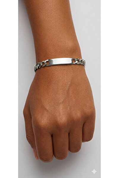 Açıkmeşe Ev Yaşam Ürünleri Men's Silver Color Chain Steel Bracelet – Premium ...