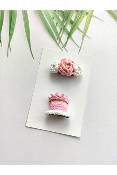 Hand Mother's Since 2024 Rose and Princess Crown Detailed 2-Piece Handmade Ba...