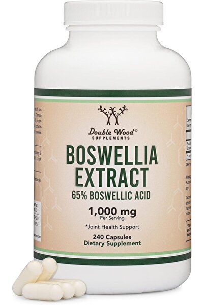 Double Wood Supplements بوسويليا سيراتا - 240 كبسولة (قوة قصوى 1,000 ملغ من م...