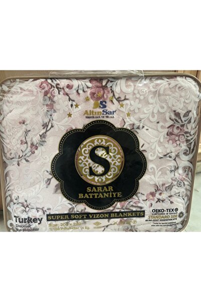 SARAR BATTANİYE SARAR Çift Kişilik Kabartmalı Battaniye 4 kg