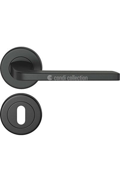 Condi Collection 1031 مقبض باب من الفولاذ المقاوم للصدأ باللون الأسود الثابت