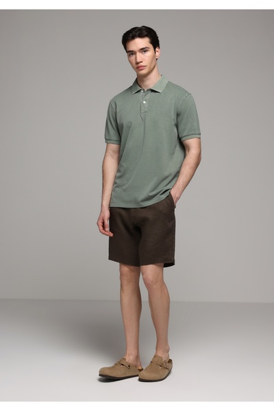 Colin's Regular Fit Mid Waist Straight Men's Brown Shorts