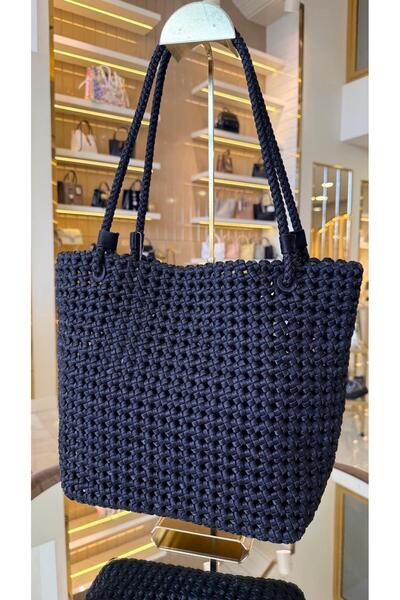 DUYGUSHOESBAG Imported women's knitted design oversized women's leather bag 2...