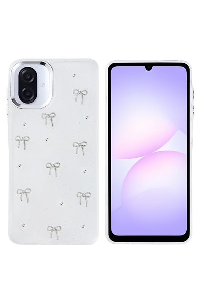 kilifone غطاء حماية متوافق مع هاتف Galaxy A07 مع تصميم منقوش T40776 - فيونك