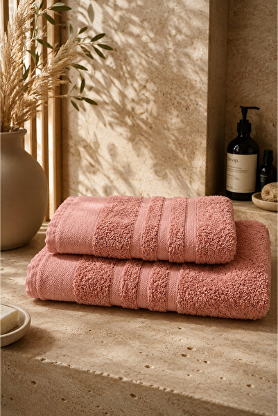 Casnack Sahra Model 2'li Banyo Havlu Seti