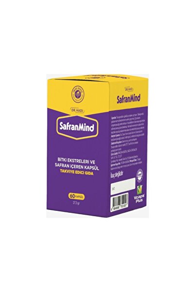 SafranMind Bitki Ekstreleri ve Safran İçeren 60 Kapsül