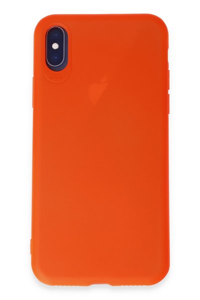 New Face ILKESHOP حافظة جديدة لهاتف iPhone XS من السيليكون - (211014) برتقالي...