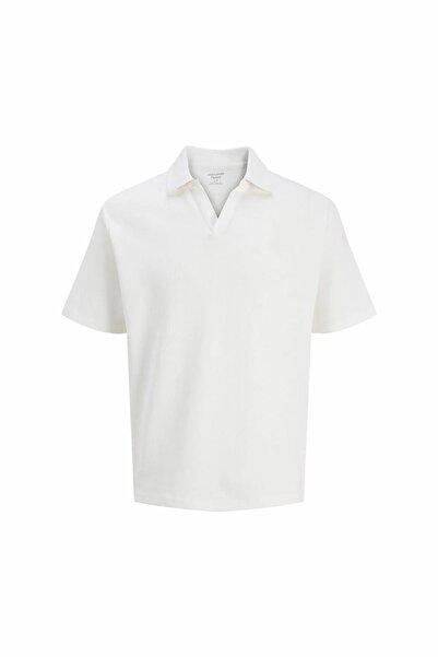 Jack & Jones تي شيرت بولو رجالي من جاك جونز مونتاوك بفتحة رقبة مريحة 12290893