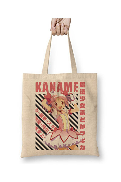 Toyaso Puella Magi Madoka Magica Madoka Kaname White Tote Bag Long Handle Sho...