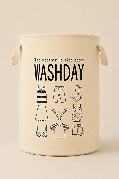 dekomall home & living Washday Laundry Basket - 36X50 cm