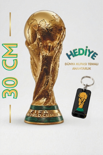 UĞUR MOBİLYA 30 cm DÜNYA KUPASI ( anahtarlık hediyedir)