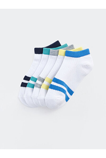 LC Waikiki Nevavm Striped Boys' Booties Socks with Difference in Color, Pack ...