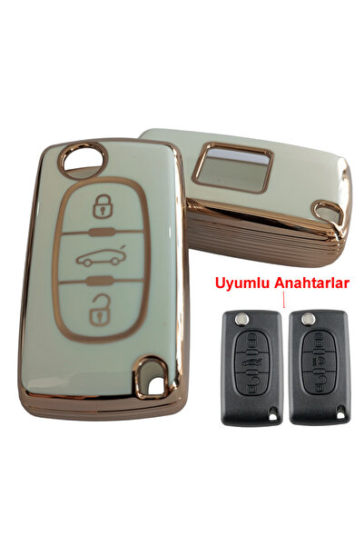 Kasey Peugeot 407 508 Citroen C4 C5 Compatible Remote Key Case Cover Auto Key...