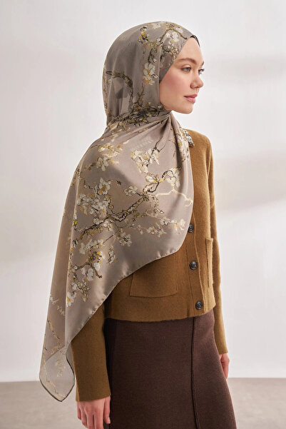 ARMANDA İTHAL VUAL ALMOND BLOSSOM DESEN ŞAL