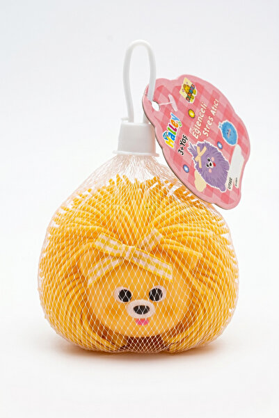 KURUXSTORE Halley Fileli Sarı Tüylü Squishy Yumuşak Öğrenci Stres Topu