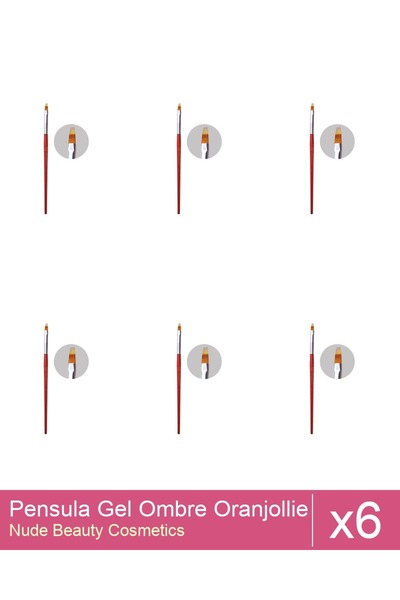 Makeup Set of 6x Oranjollie Ombre Gel Brush
