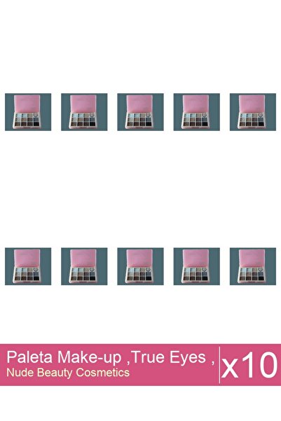 Makeup Set of 10x Make-up Palette, True Eyes, No. 04