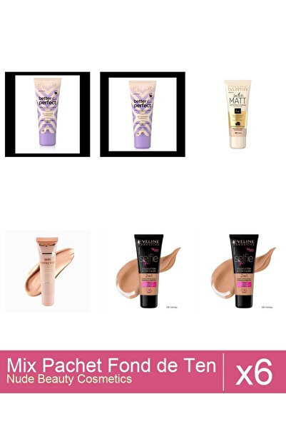 Makeup Set Mix 6 produse Fond De Ten: Eveline Better the Perfet, 03 ( light-b...