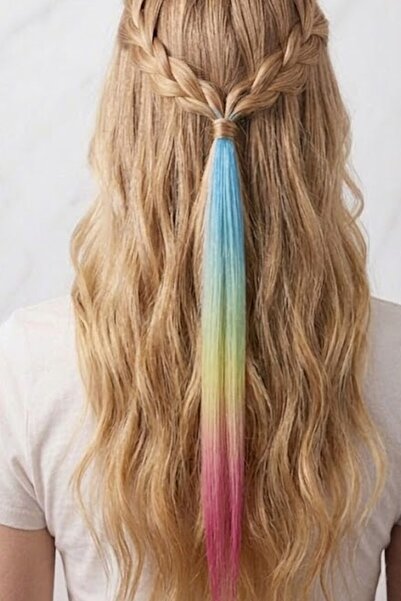 CAŞ DEKORASYON 3 Color Ombre Straight Side Snap Hairpiece-50 cm (2 Pieces)