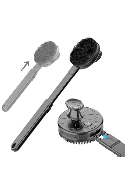 OEM 2-in-1 Electric Bath Brush with Extension and 4 Settings