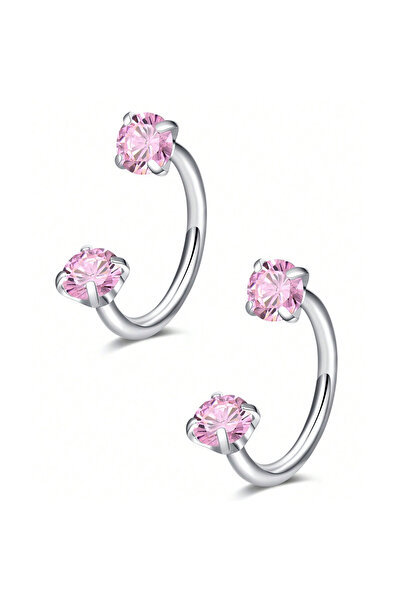 Choice3 حلقات وأقراط أنف على شكل حرف C وحلزونية، 18G 1.0x8mm، ستايل 3، قطعتان...