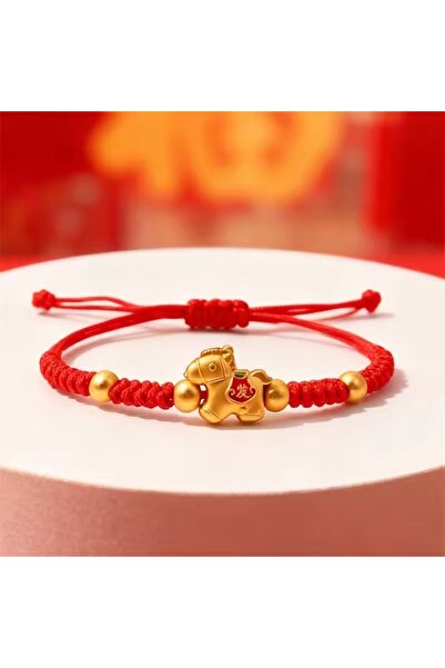 Choice1 Style C 1pcs 2026 Horse Year Red Lucky Braided Rope Bracelet For Chin...