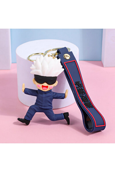 Choice4 Bandai KC4415 Jujutsu Kaisen Satoru Gojo 3D Silicone Keychain Set Ani...