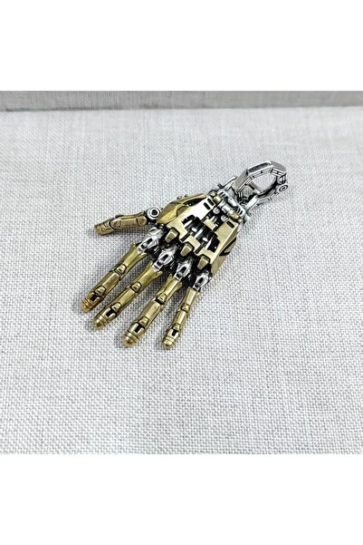 Choice Golden color Mechanical Bionic Hand Pendant with Movable Fingers Steam...