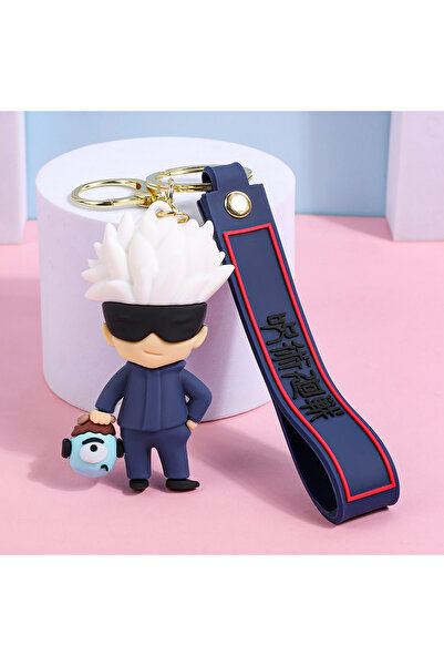 Choice5 Bandai KC4414 Jujutsu Kaisen Satoru Gojo 3D Silicone Keychain Set Ani...
