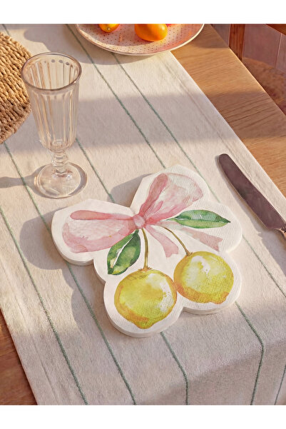 LC Waikiki Șervețele de hârtie decorative cu model de cireșe, pachet de 20