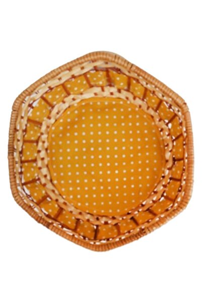 Goliat serving basket, round, bamboo, 22x8cm, ecological