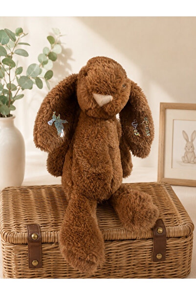 hanımeli Coffee-Colored Sleeping Companion Rabbit