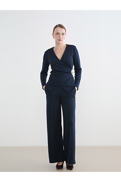 LC Waikiki Nevavm High Waist Wide Leg Women's Trousers with a Difference
