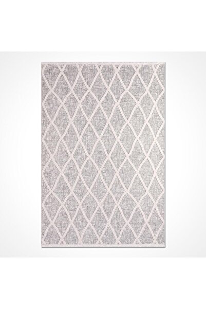 halinet Halı.Net Gray Modern Washable Non-Slip Living Room Carpet Cr-Almira-1...