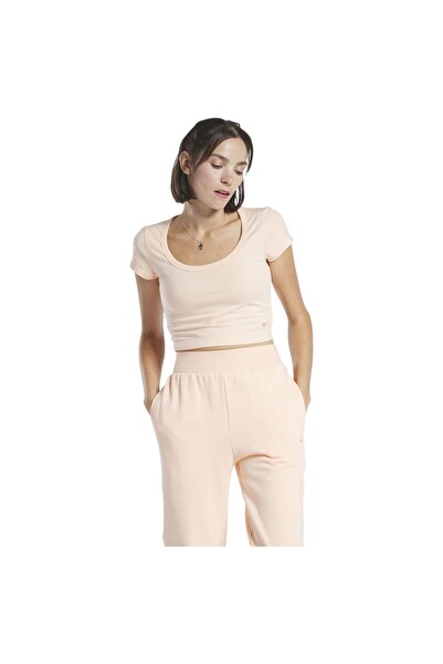 Reebok Womens Short-Sleeve Crop Top M