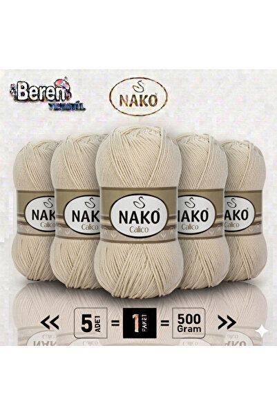 NAKO كوليكو-كوم-3777- عبوة من 5 قطع - 100 جرام/240 متر - خيط للحياكة اليدوية ...